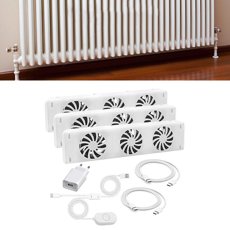 Smart Home Ventilation - พัดลมหมุนเวียนความร้อนอัจฉริยะ 3 ใบพัด สำหรับเตาผิง ระบบระบายความร้อนอัจฉริยะ กระจายความร้อนให้ทั่วถึงในบ้าน