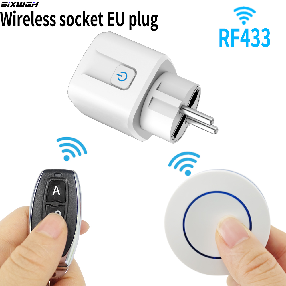 Smart Home Ventilation - ปลั๊กไฟไร้สาย RF433 สมาร์ทโฮม รีโมทคอนโทรล 16A EU