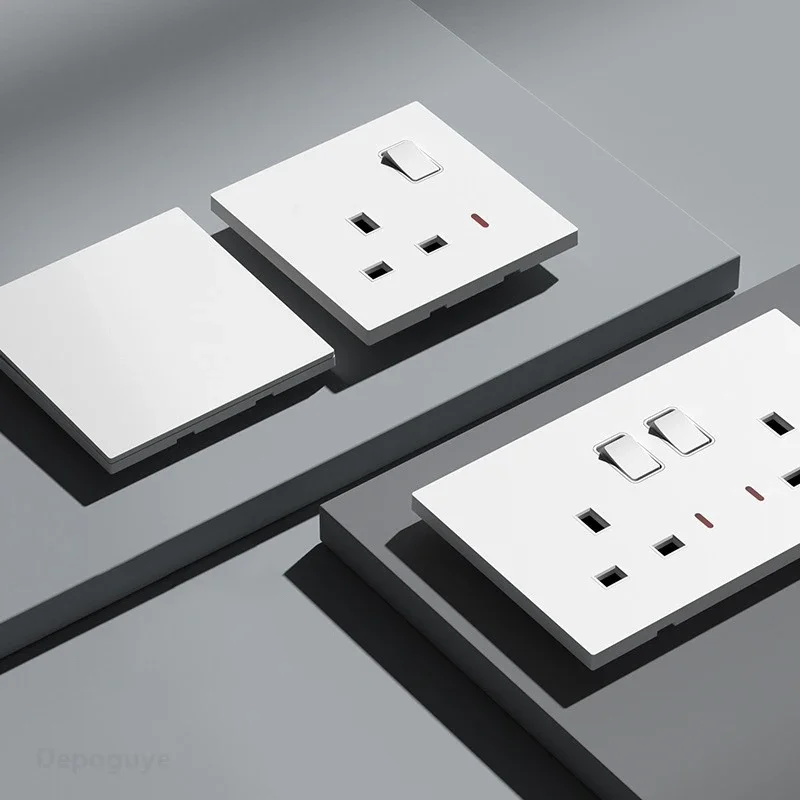 Smart Wall Socket - เต้ารับไฟมาตรฐาน UK ปลั๊กชาร์จเร็ว20วัตต์เต้ารับติดผนังอัจฉริยะชนิด C ขนาด220โวลต์สวิตช์2WAY ไฟติดผนังอเนกประสงค์