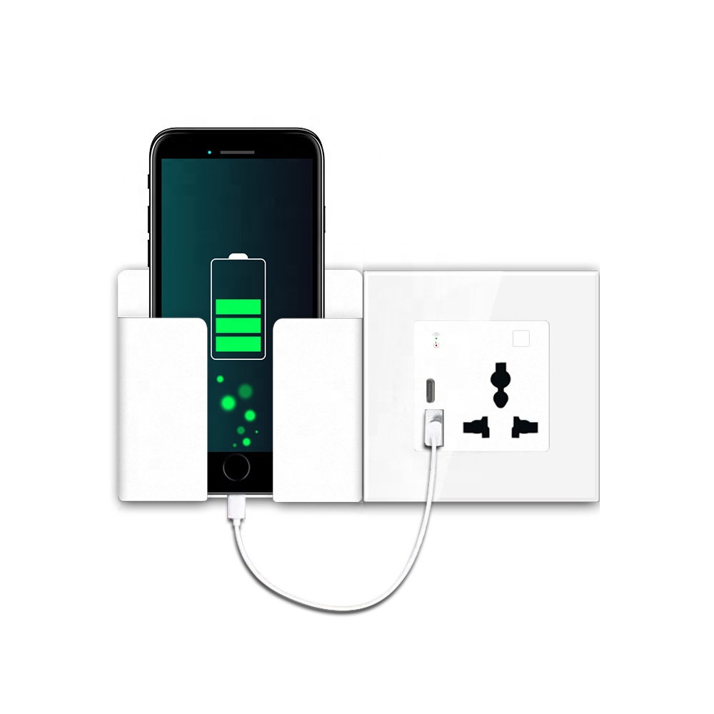 Smart Wall Socket - เต้ารับไฟฟ้าอัจฉริยะแบบติดผนัง รองรับ EU/US ชาร์จเร็ว พร้อม Wifi