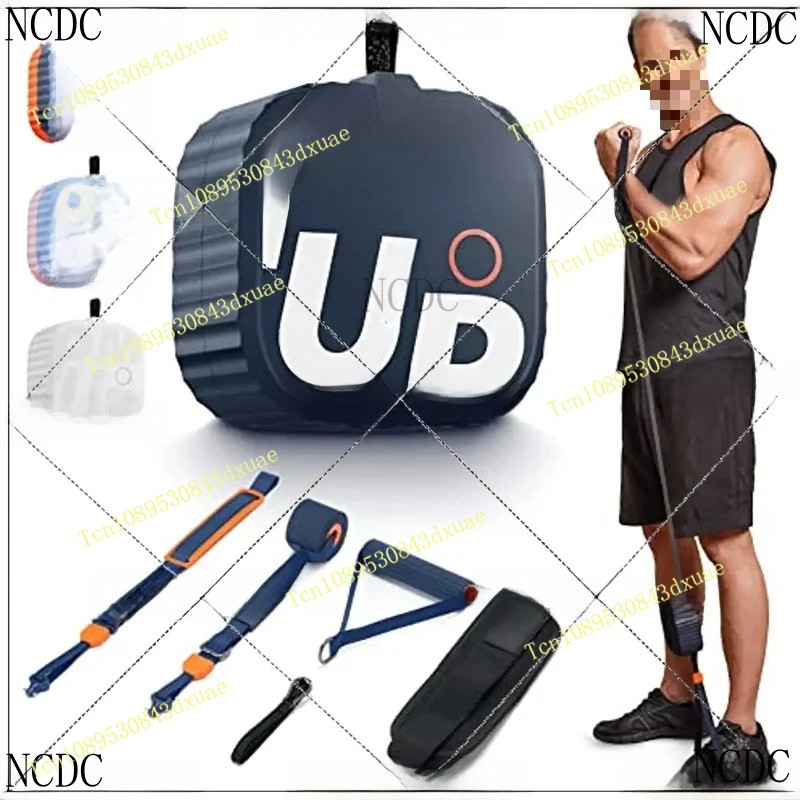 Smart Home Gym - อุปกรณ์ฟิตเนสที่บ้าน สายรัดออกกำลังกายปรับแรงต้านได้ 4.4-44 ปอนด์ ระบบยิมพกพา UNITREE