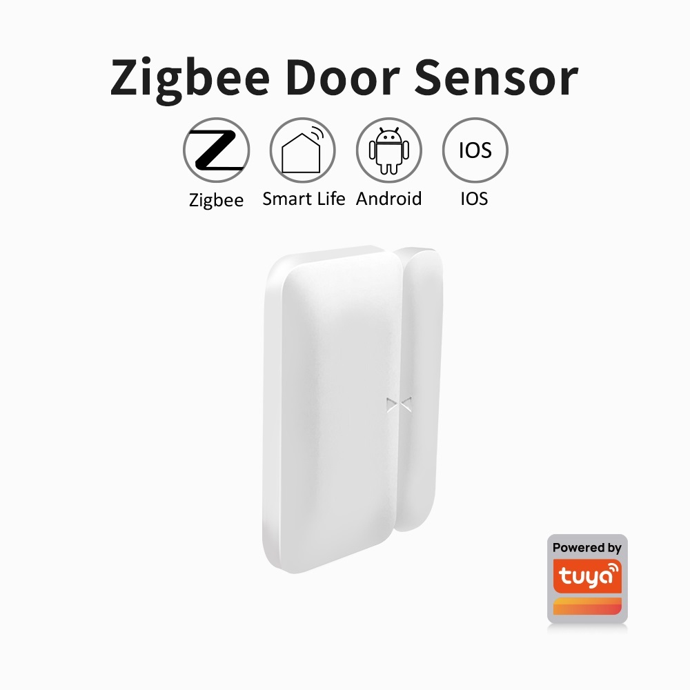 Smart Home Full System - เซ็นเซอร์ประตูหน้าต่างไร้สาย Tuya Zigbee มินิสมาร์ทโฮม เครื่องตรวจจับประตูไร้สาย ระบบแจ้งเตือนเปิด-ปิดประตู