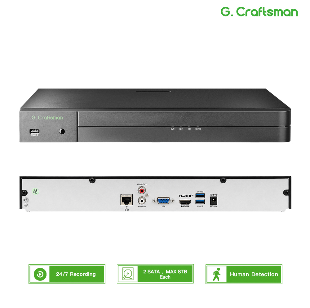 Security Ip Camera - เครื่องบันทึกภาพวงจรปิด UNI 32CH NVR 12MP สำหรับระบบรักษาความปลอดภัย