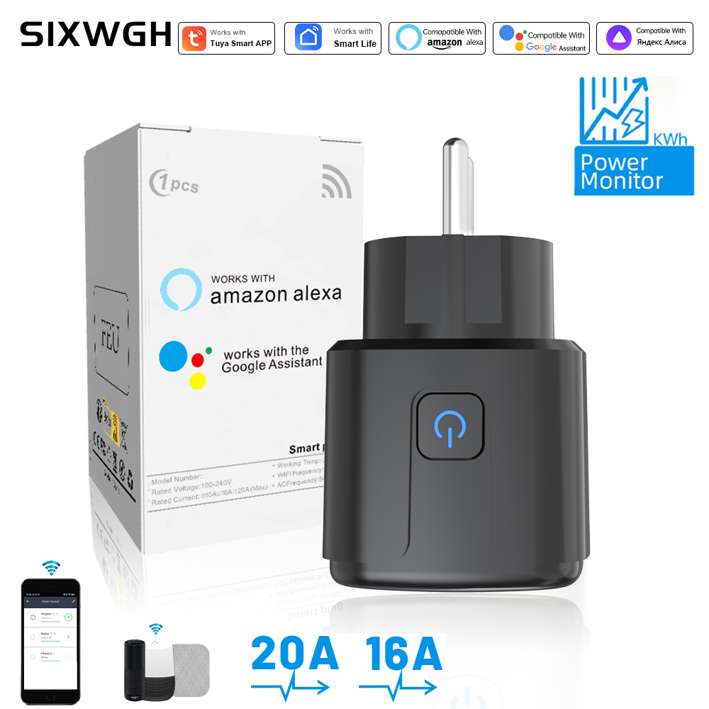 Smart Wall Socket - ปลั๊กอัจฉริยะ Tuya ควบคุมผ่าน WiFi รองรับปลั๊ก EU
