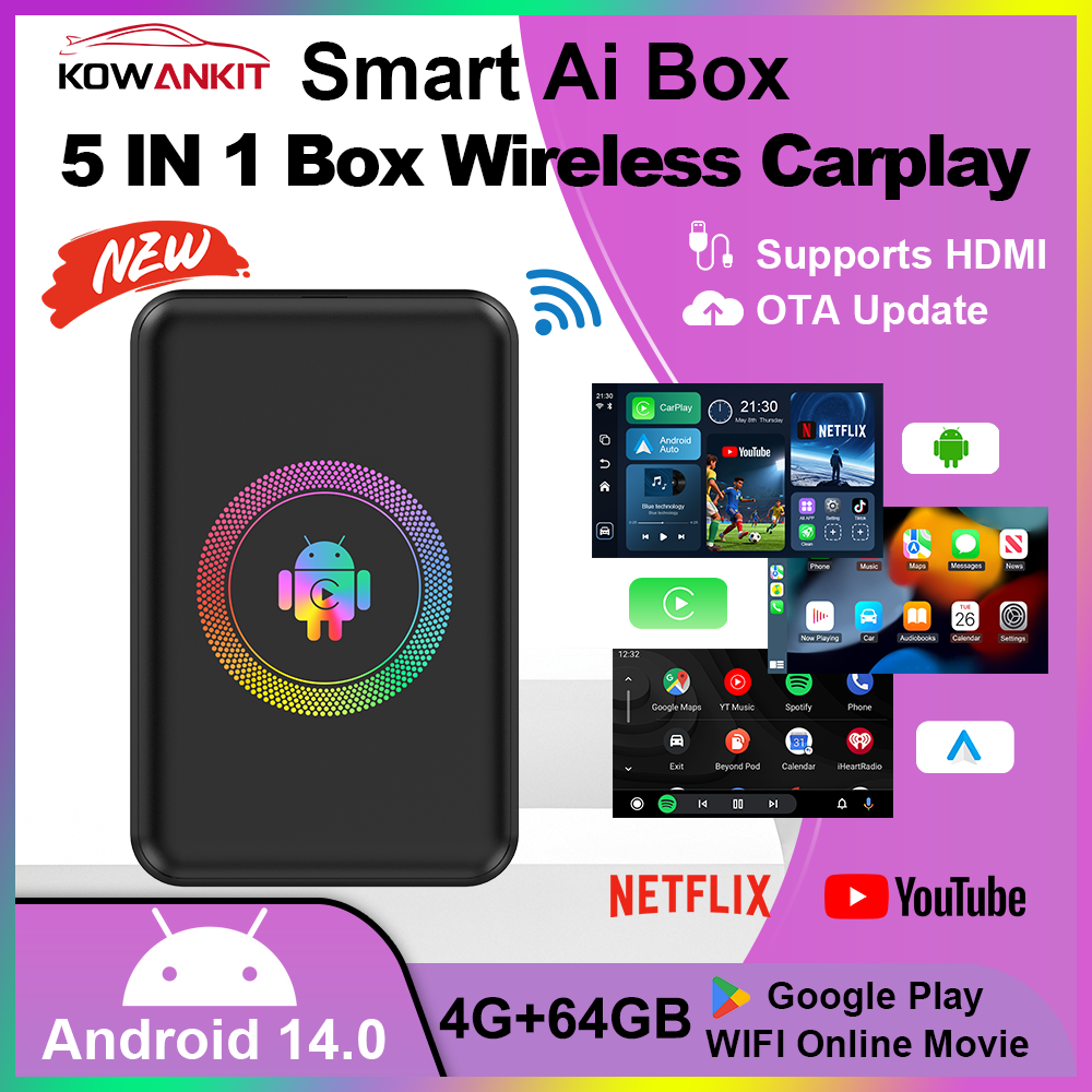 Smart Home Youtube - กล่องสมาร์ททีวีในรถยนต์ 2026 Kowankit 4+64G Android 14