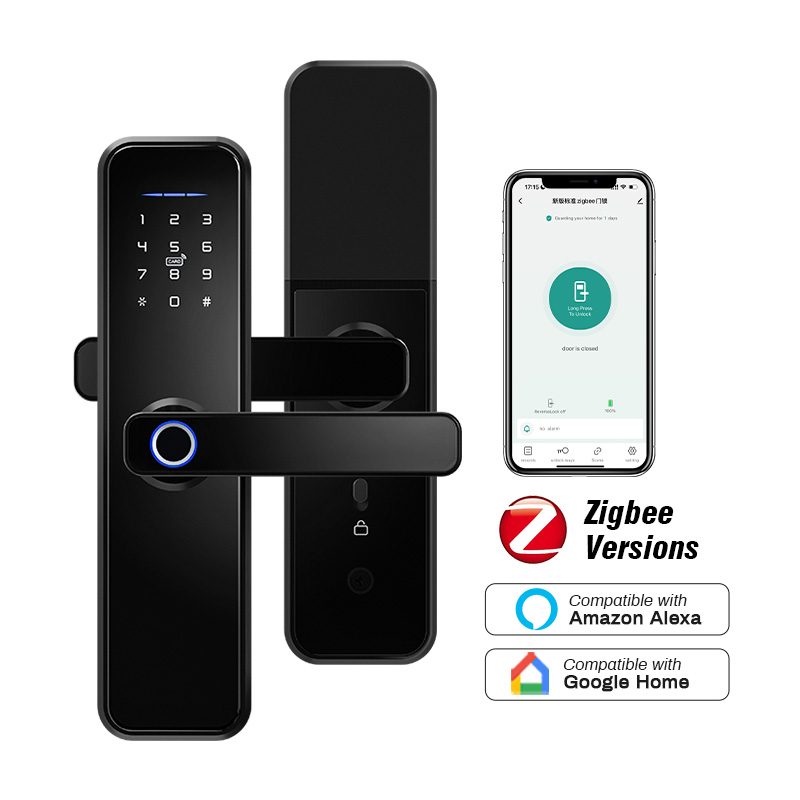 Airbnb Smart Home - Tuya ที่ล็อคประตูล็อกลายนิ้วมือแบบไบโอเมตริกซ์ของโรงแรม Airbnb X5ล็อคอัจฉริยะ