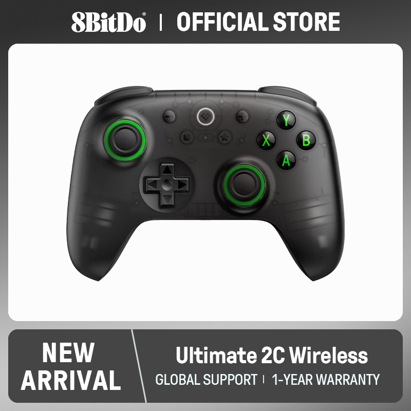 Smart Home Raspberry Pi - 8BitDo - คอนโทรลเลอร์เกมไร้สายรุ่น Ultimate 2C สำหรับพีซี,