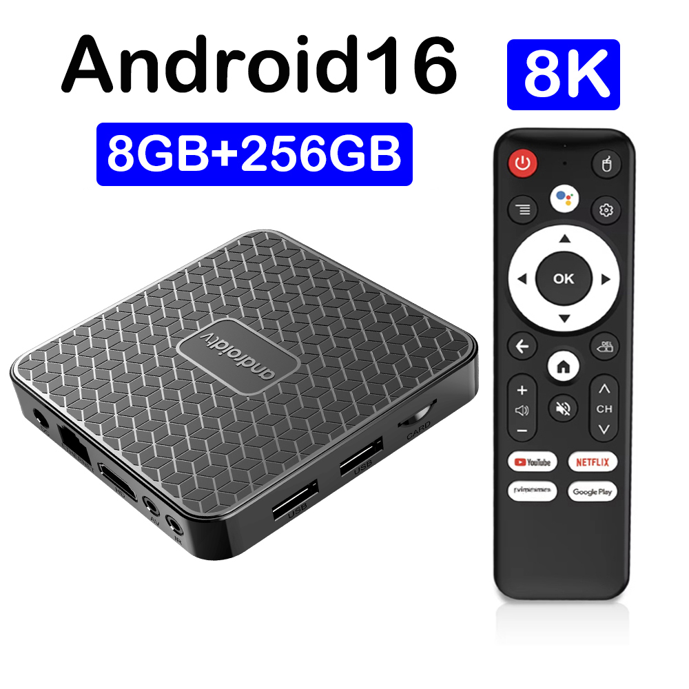 Smart Home Youtube - สมาร์ทโฮมเธียเตอร์ T8S 8K แอนดรอยด์ 16 สมาร์ททีวีบ็อกซ์