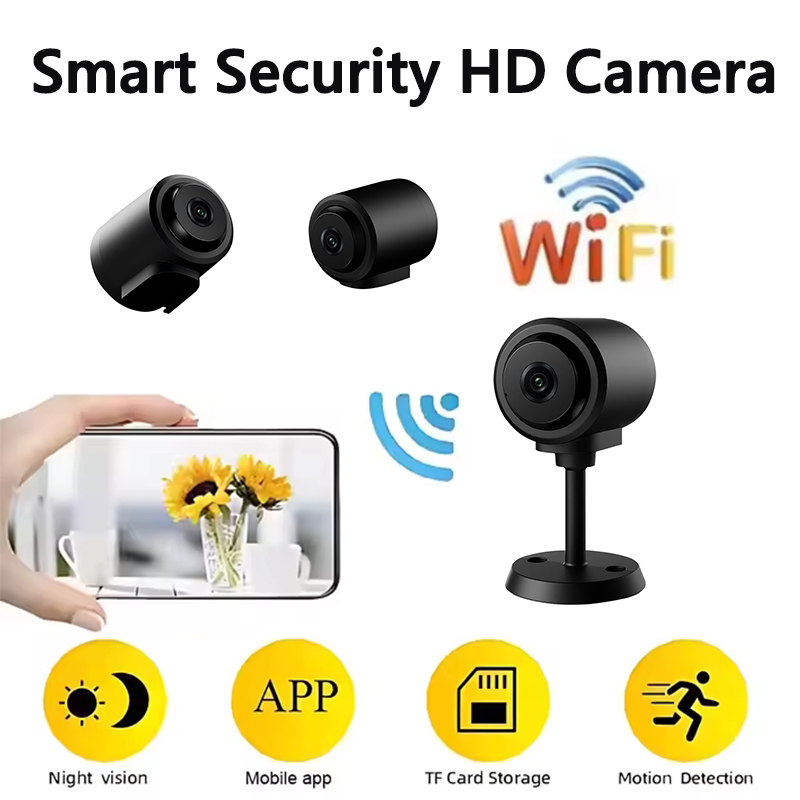 Smart Home Kamera Outdoor - กล้องมินิไวไฟ กล้อง IP กล้องวงจรปิดภายนอก กล้องเว็บแคมดิจิตอล กล้องมองกลางคืน