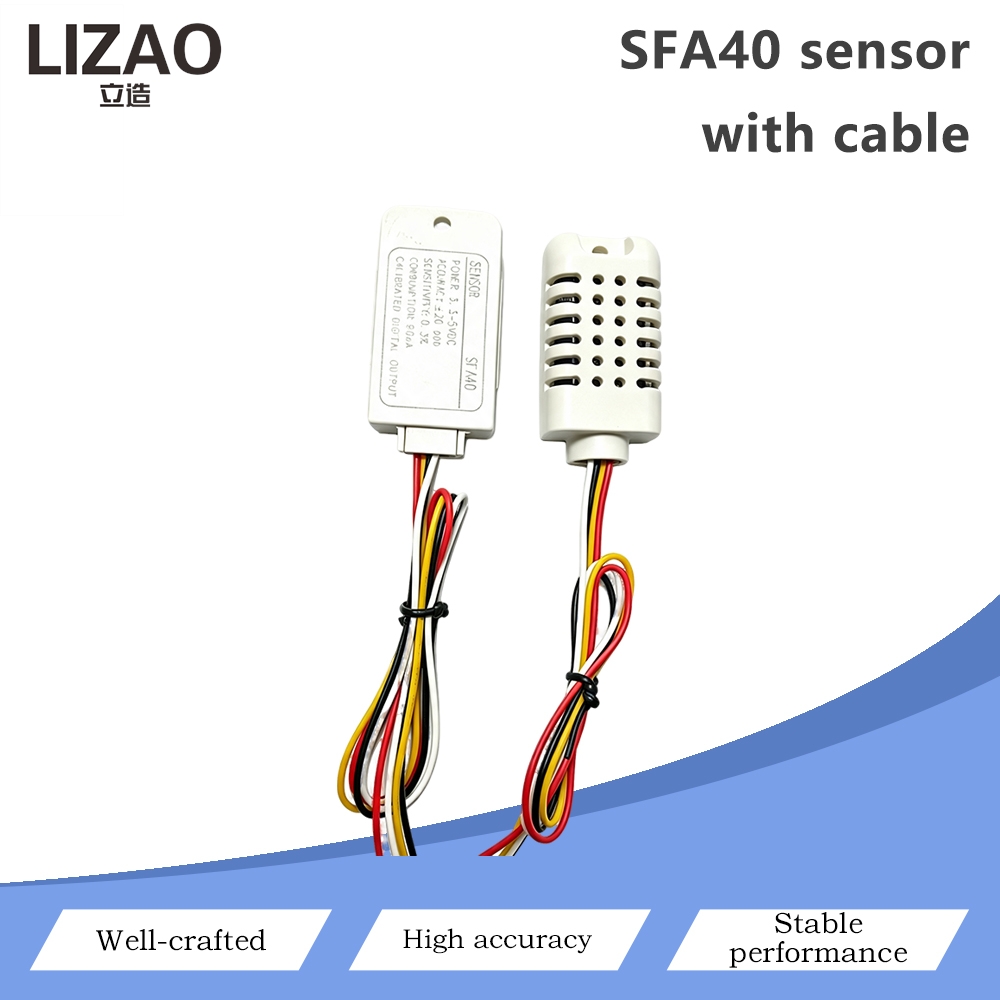 Smart Home Ventilation - โมดูลเซ็นเซอร์แก๊ส SFA40 พร้อมสายเคเบิล ตรวจจับคุณภาพอากาศฟอร์มาลดีไฮด์ เอาต์พุตดิจิตอล เซ็นเซอร์ตรวจสอบการระบายอากาศ