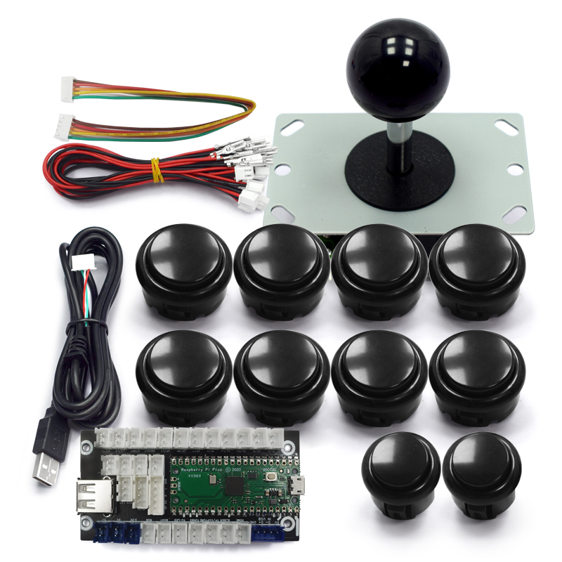 Smart Home Raspberry Pi - ชุดคิทเกมอาร์เคด Copy Sanwa พร้อมจอยสติ๊ก 8 ทิศทาง