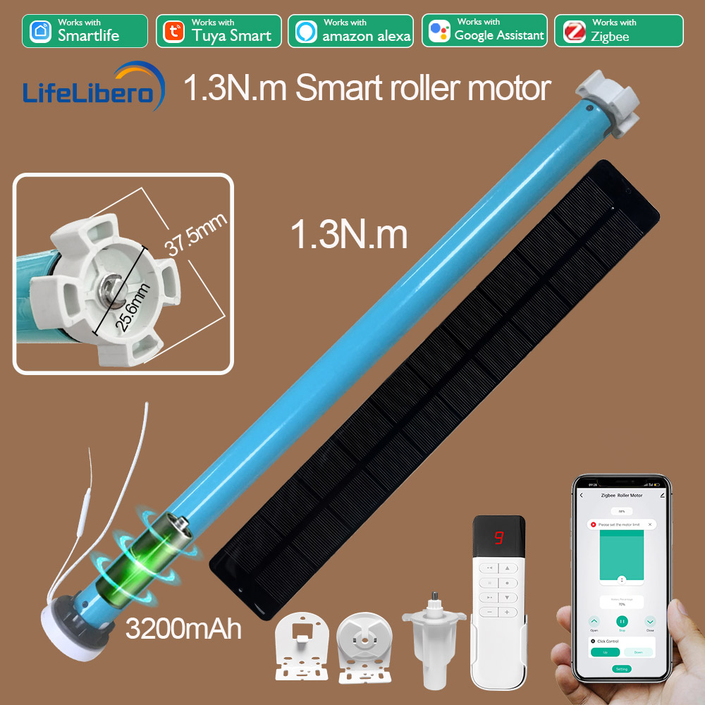 Smart Home Youtube - Boyarca 1.3N.m แบตเตอรี่ Tuya Zigbee Roller