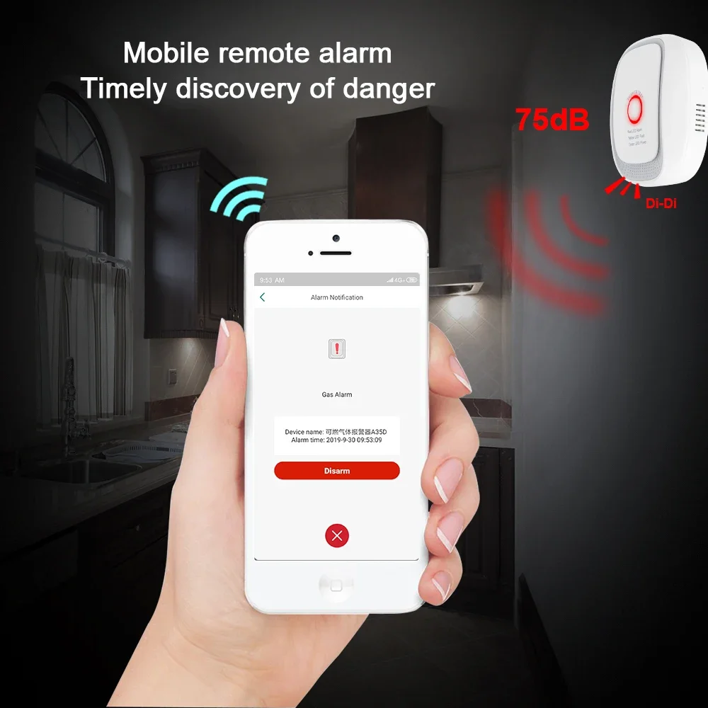 HEIMAN Zigbee Tuya เซ็นเซอร์ก๊ - Smart Home Zigbee บทวิจารณ์และราคา