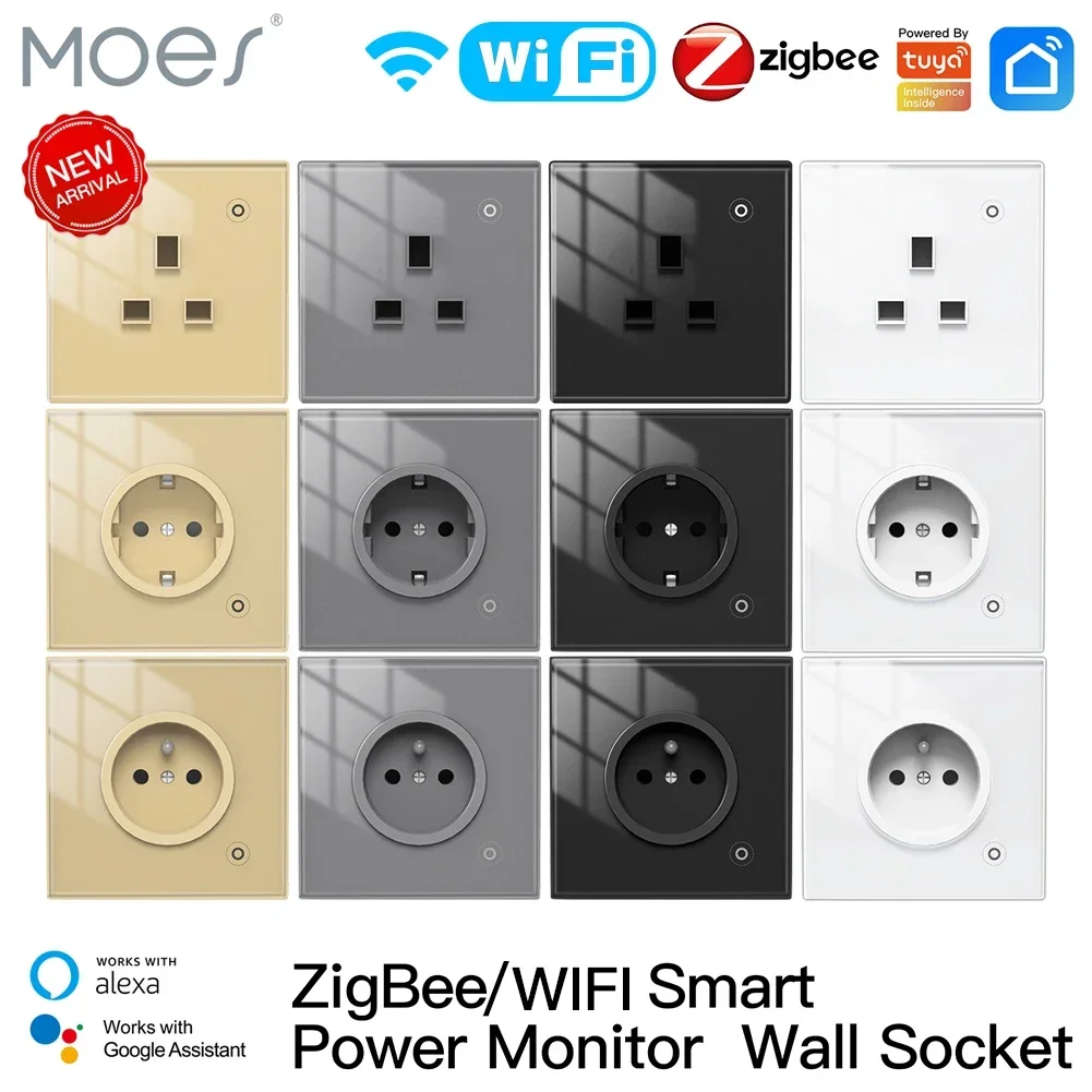 Moes ZigBee ซ็อกเก็ตผนัง WIFI  - Smart Wall Socket บทวิจารณ์และราคา