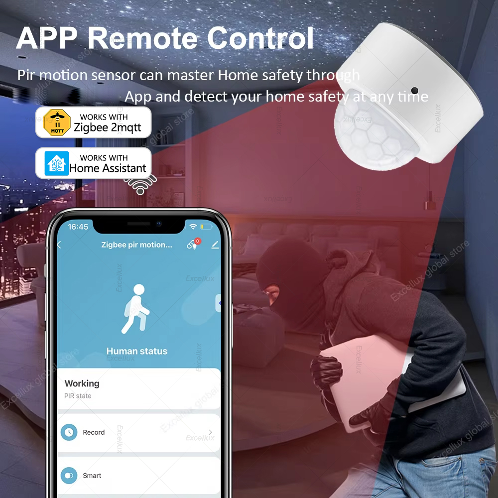ZigBee PIR Motion Sensor มินิอ - Smart Home Full System บทวิจารณ์และราคา