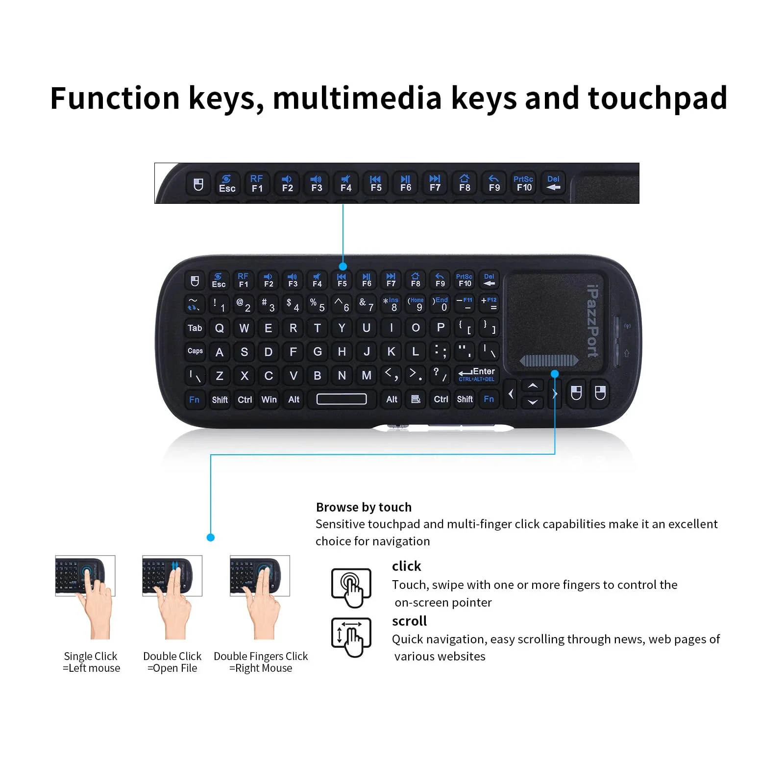 ไอพัซพอร์ต มินิ บลูทูธ&คีย์บอร - Smart Home Raspberry Pi บทวิจารณ์และราคา
