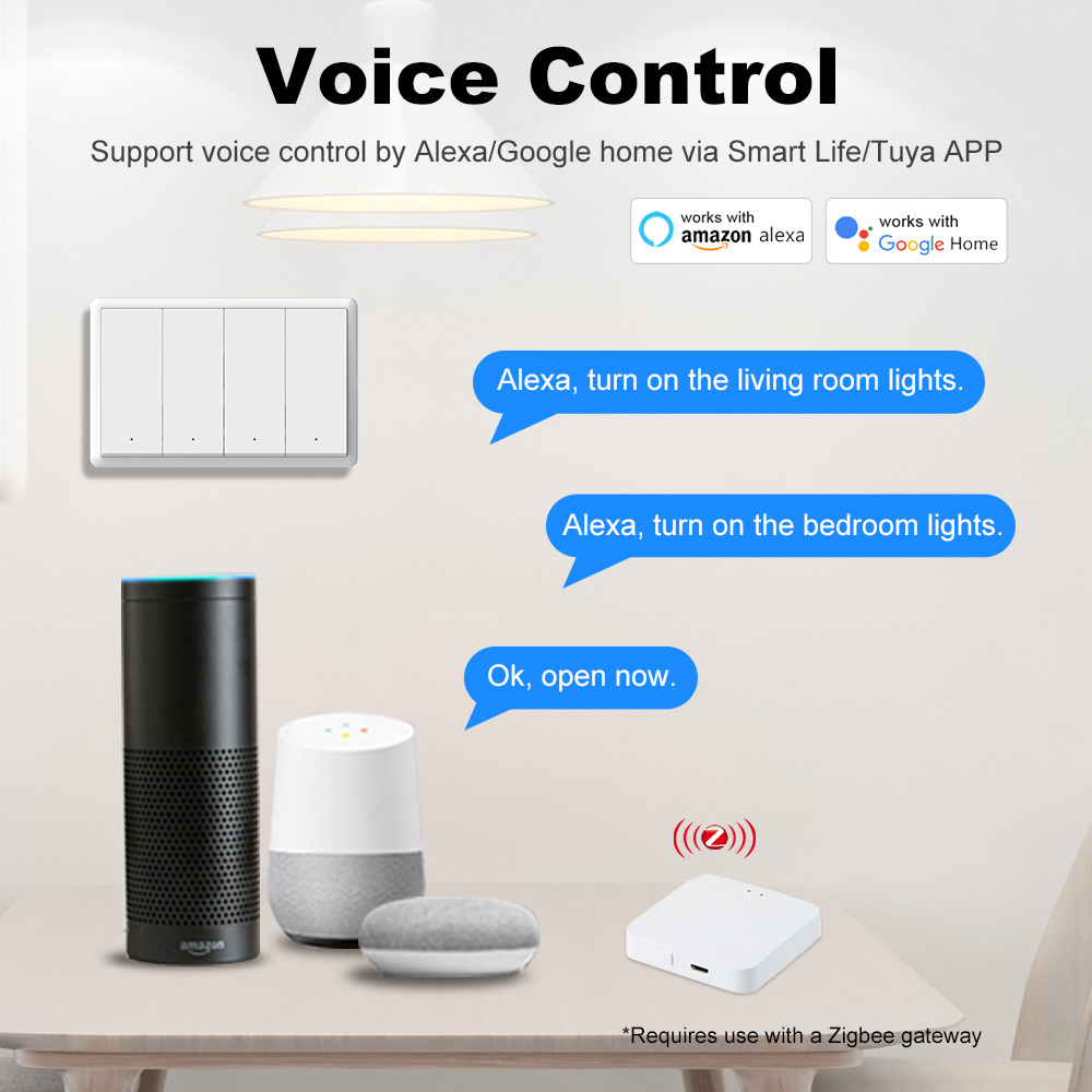 สวิตช์อัจฉริยะ Manhot Zigbee ไ - Smart Home For Living บทวิจารณ์และราคา