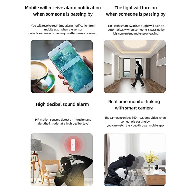 Tuya WiFi Zigbee PIR Motion Se - Smart Home Full System บทวิจารณ์และราคา