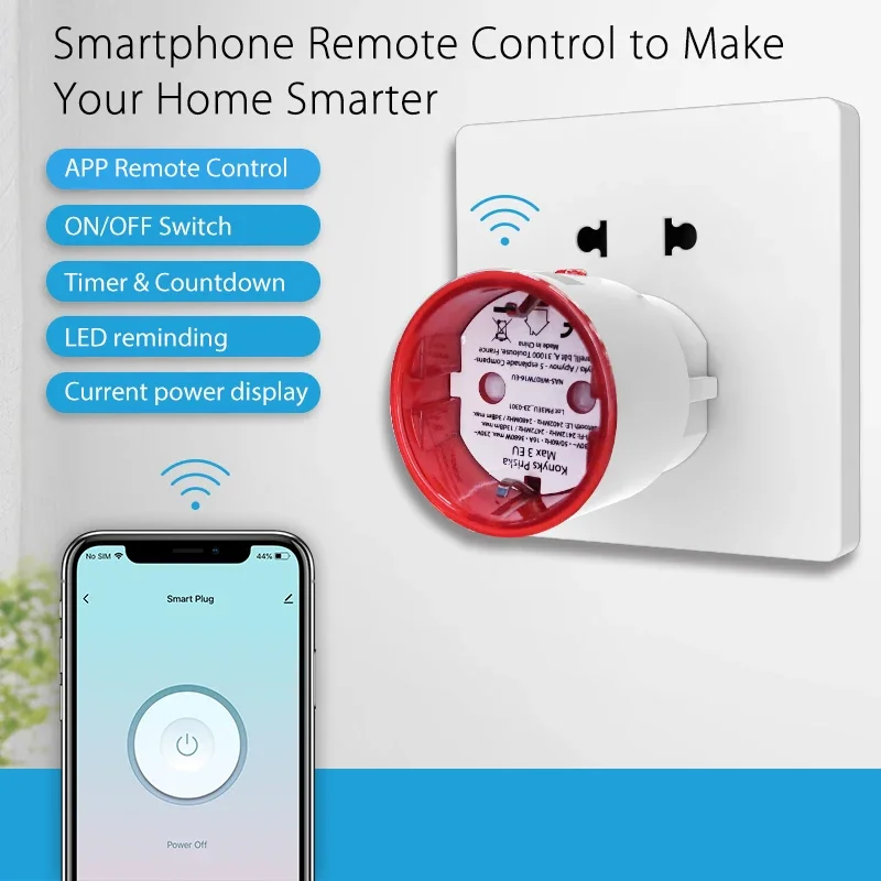 ปลั๊กไฟอัจฉริยะ Tuya WiFi แบบ  - Smart Wall Socket บทวิจารณ์และราคา