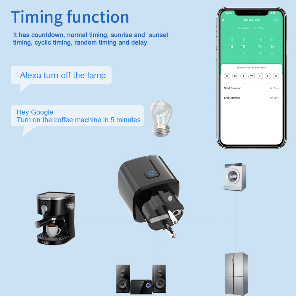 ปลั๊กอัจฉริยะ Tuya ควบคุมผ่าน  - Smart Wall Socket บทวิจารณ์และราคา