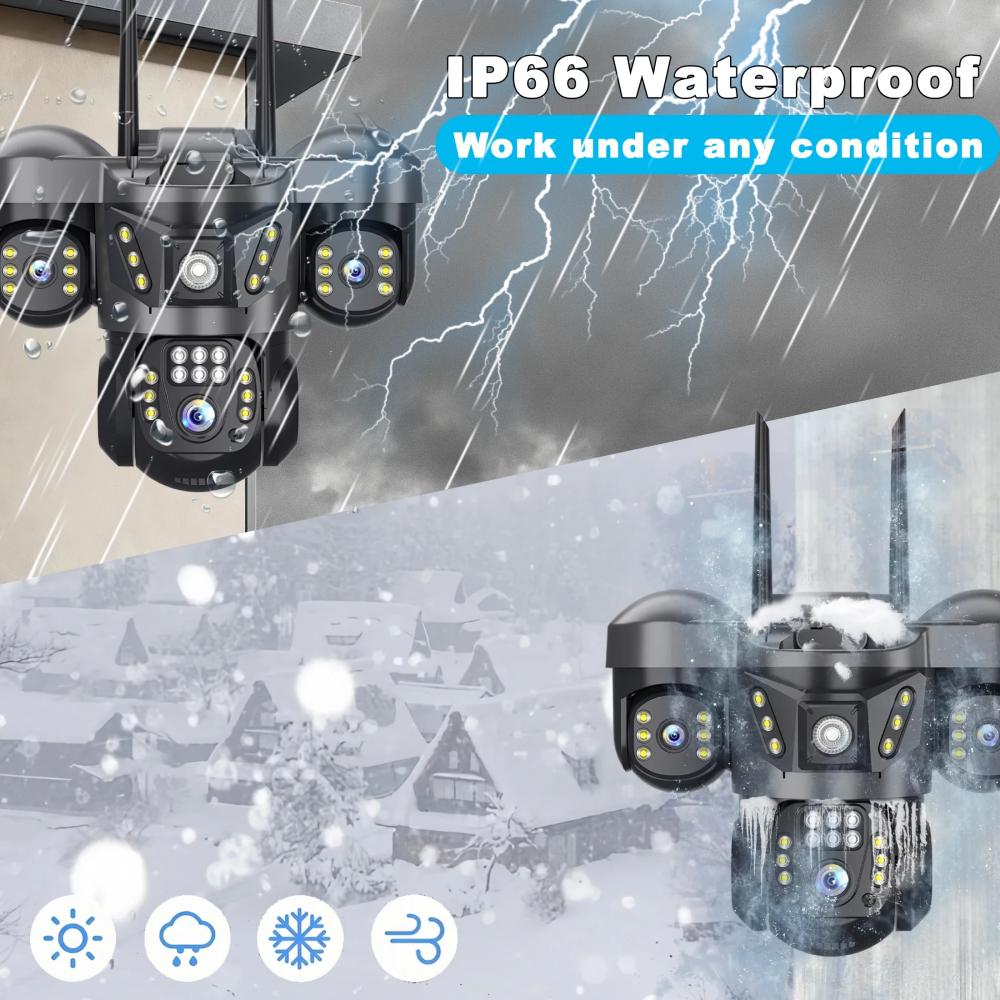 กล้อง IP WIFI ความละเอียด 15MP - Smart Home Kamera Outdoor บทวิจารณ์และราคา