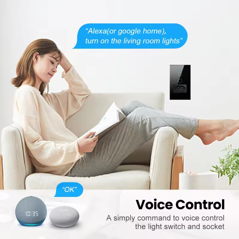 สวิตช์ไฟอัจฉริยะ UNKAS Wifi สำ - Smart Wall Socket บทวิจารณ์และราคา