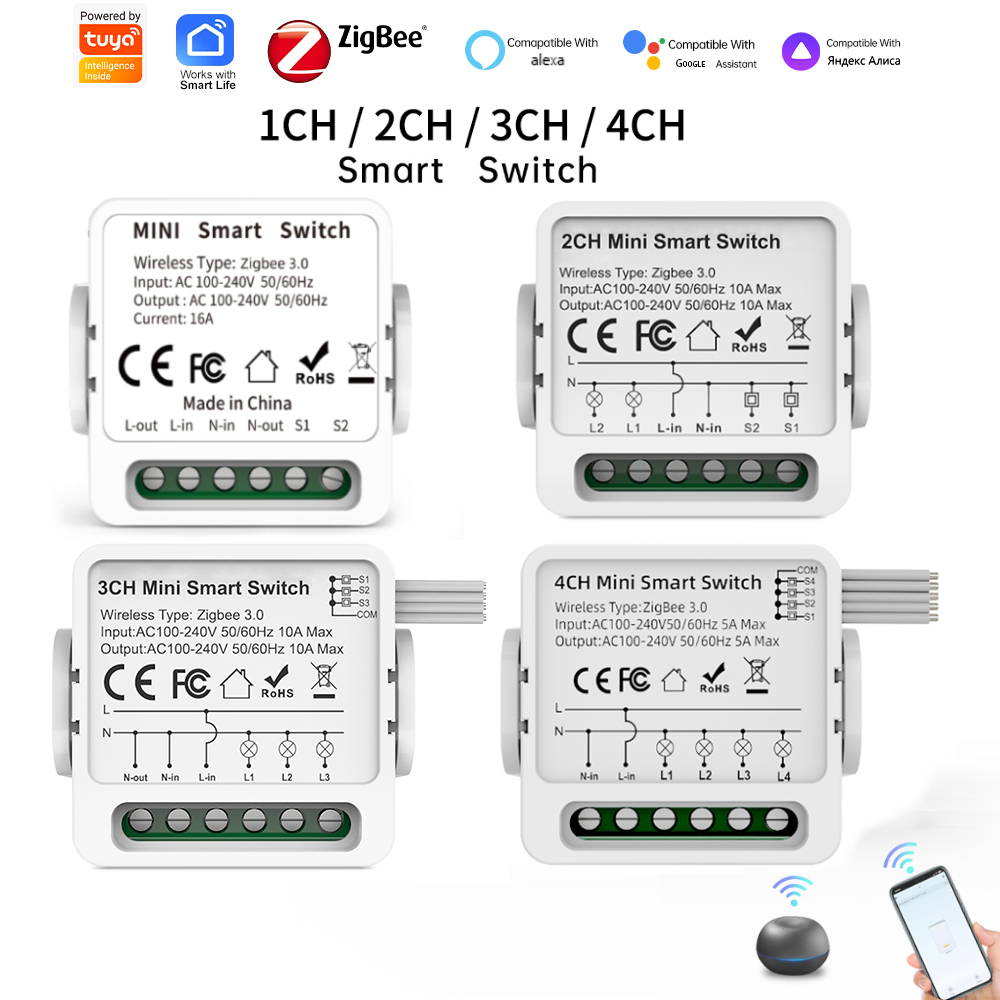 สวิตช์อัจฉริยะ Tuya Zigbee 3.0 - Smart Home For Living บทวิจารณ์และราคา