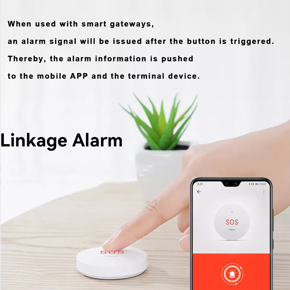 Zigbee Tuya ปุ่มฉุกเฉิน SOS คว - Smart Home Full System บทวิจารณ์และราคา