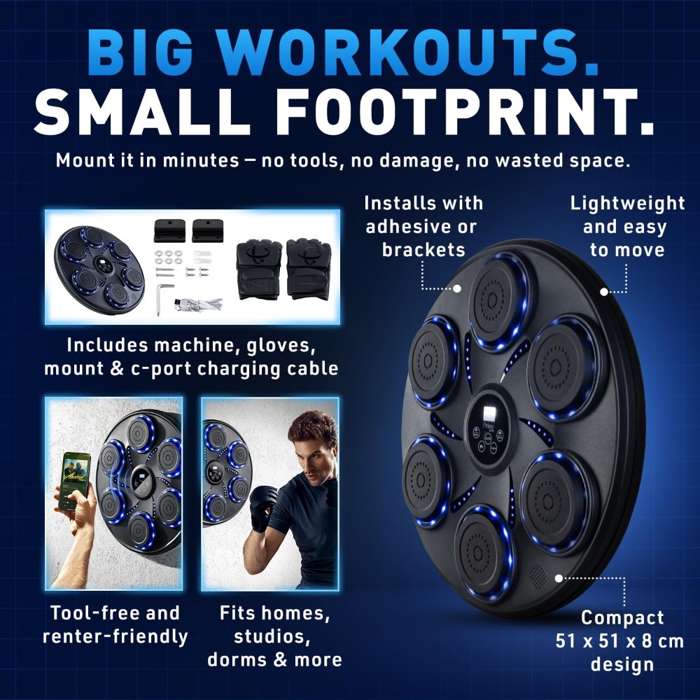 เครื่องชกมวยอัจฉริยะพร้อมถุงมื - Smart Home Gym บทวิจารณ์และราคา