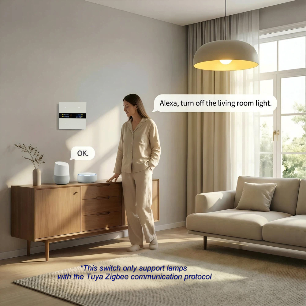 แผงสวิตช์อัจฉริยะ M8 Pro Zigbe - Smart Home Hotel บทวิจารณ์และราคา