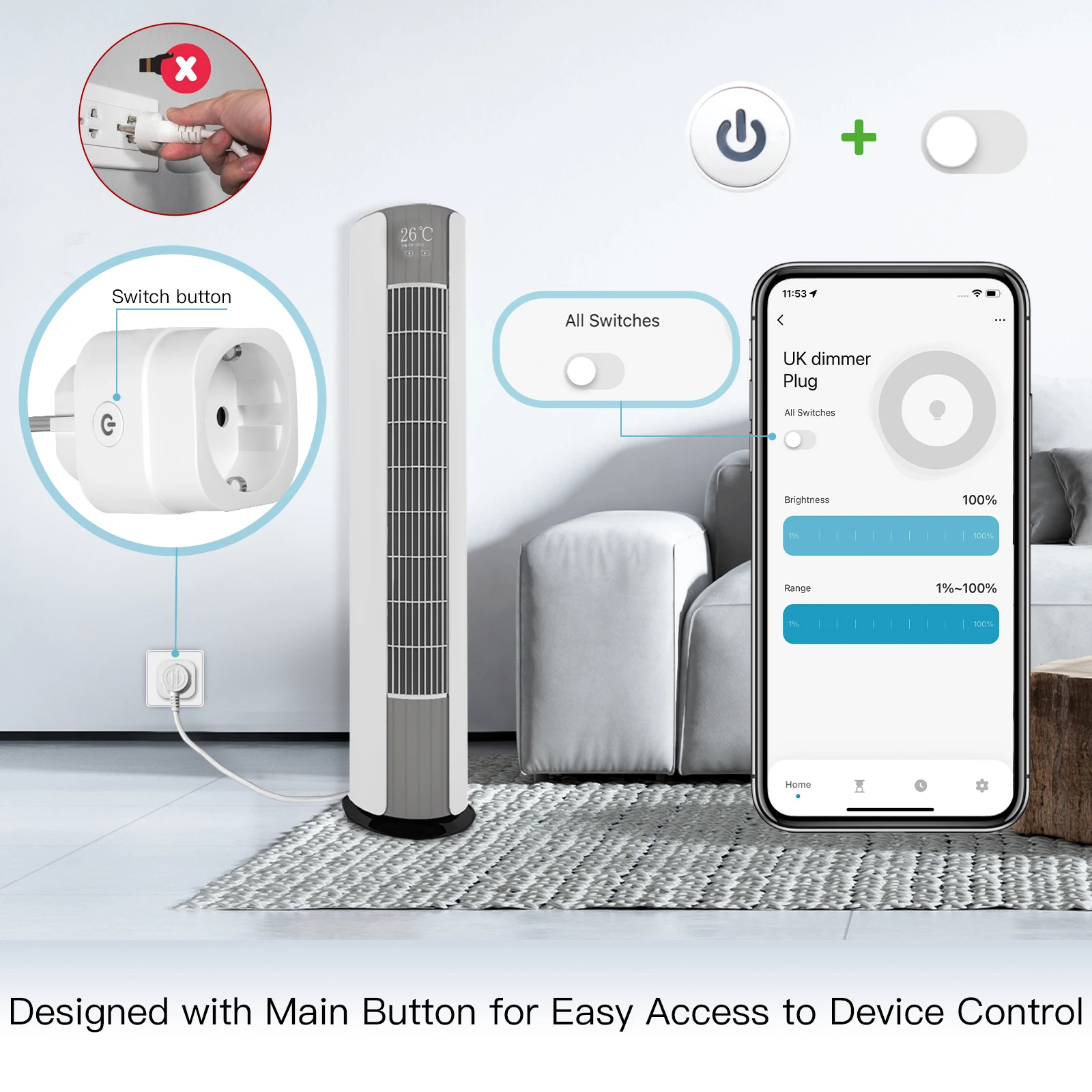ปลั๊กไฟอัจฉริยะ MOES Tuya WiFi - Smart Wall Socket บทวิจารณ์และราคา
