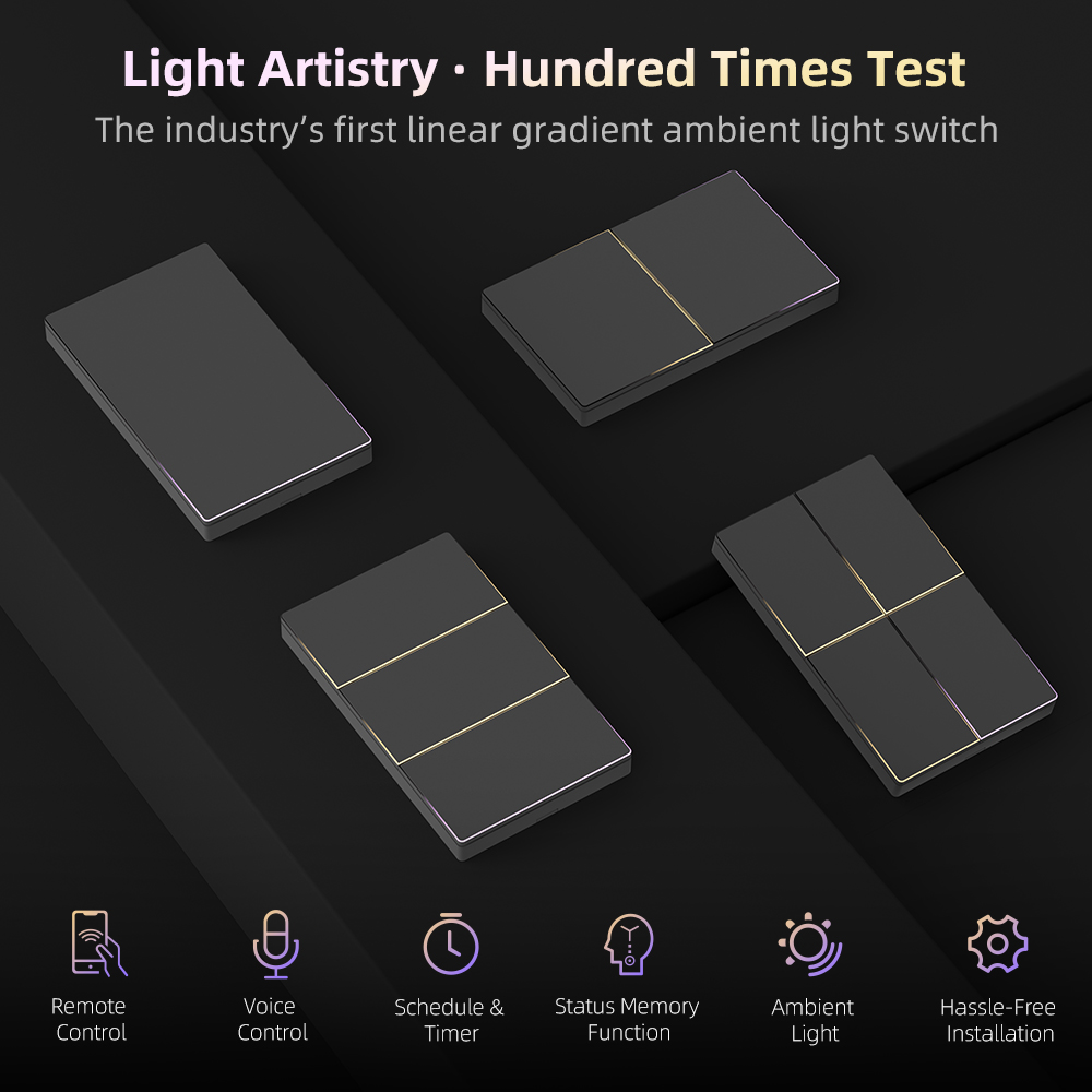 สวิตช์ไฟอัจฉริยะ WiFi แบบ 1/2/ - Smart Home For Living บทวิจารณ์และราคา