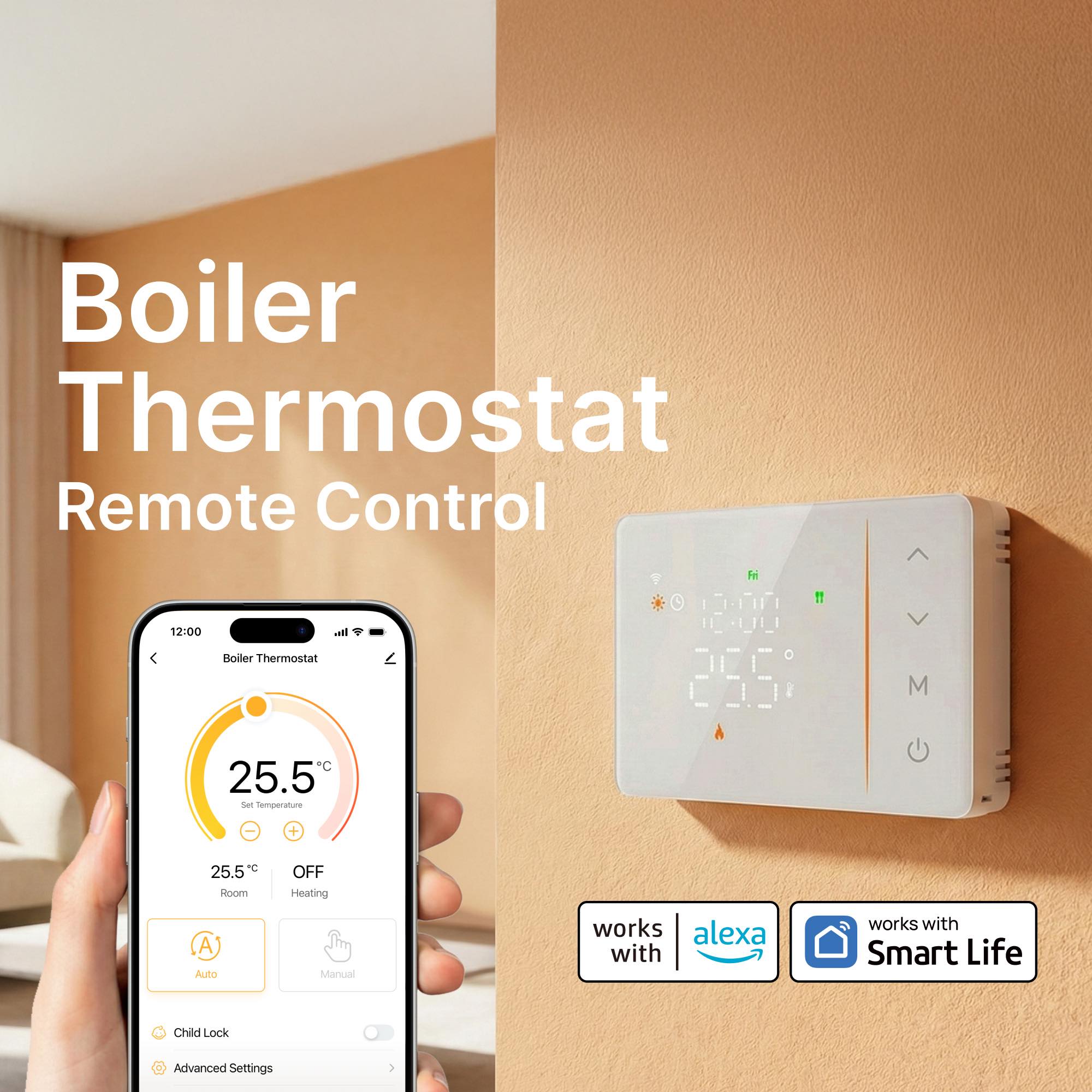 เทอร์โมสตัทอัจฉริยะ Tuya ใช้แบ - Smart Home Full System บทวิจารณ์และราคา