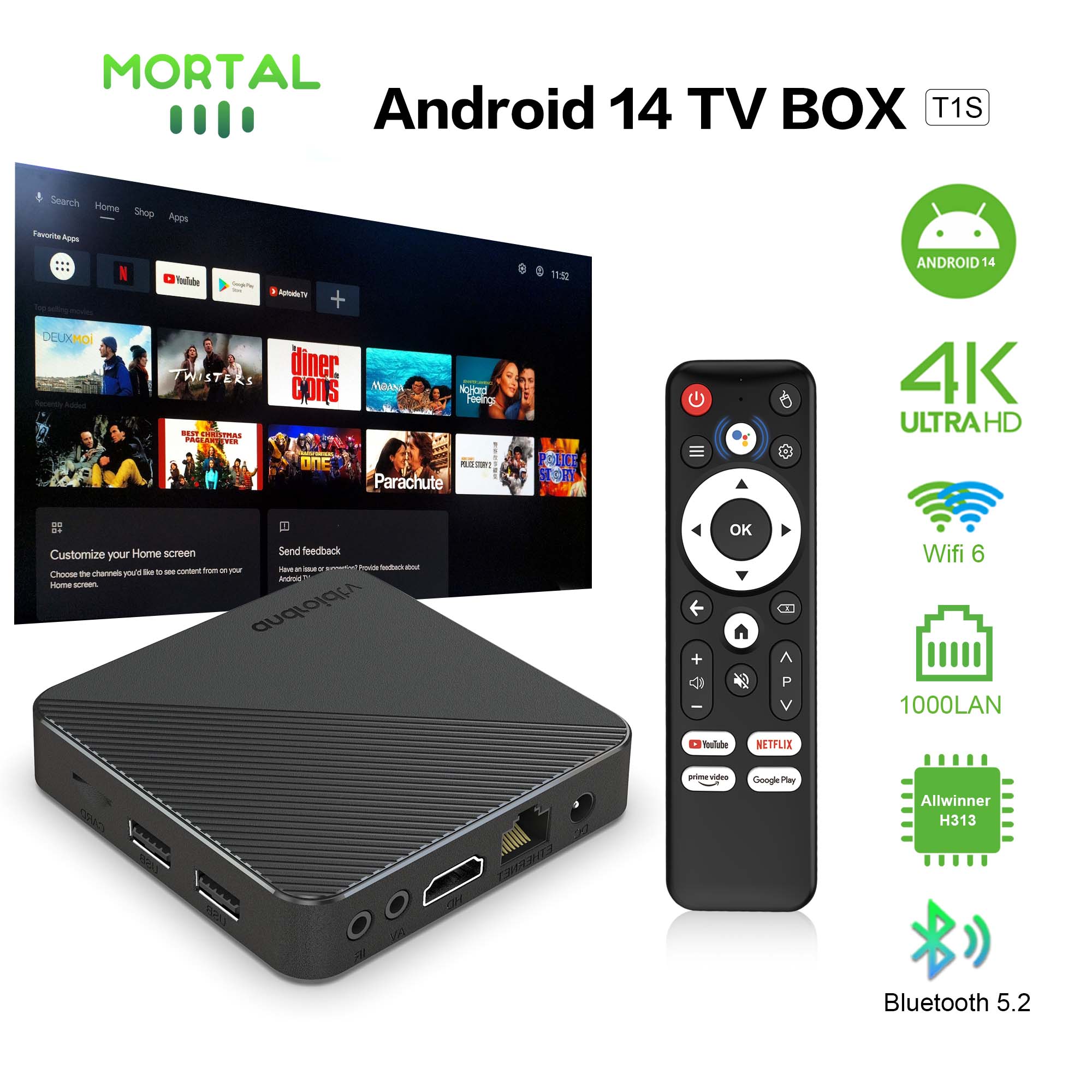 กล่องทีวีโฮมเธียเตอร์อัจฉริยะ  - Smart Home Youtube บทวิจารณ์และราคา