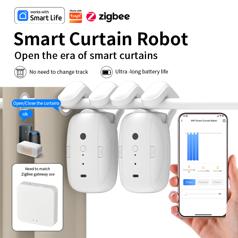 มอเตอร์ม่านอัตโนมัติ Zigbee  ต - Smart Home Zigbee บทวิจารณ์และราคา
